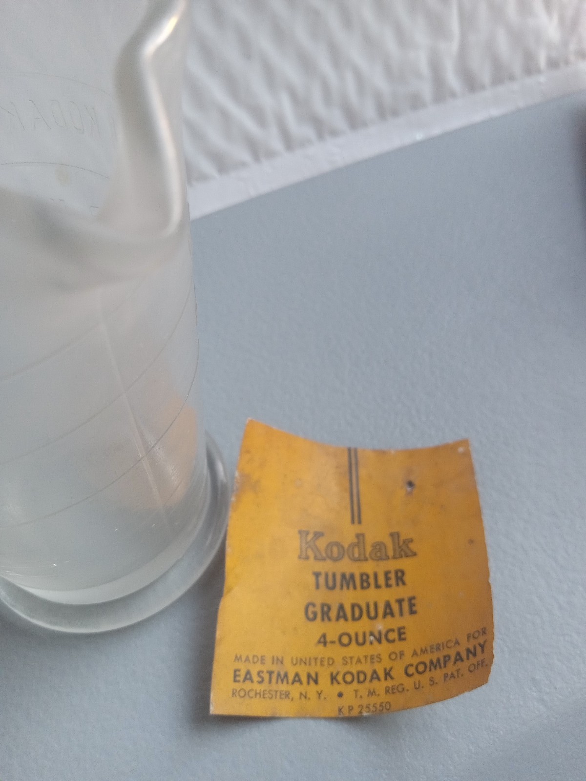 Vintage Eastman Kodak Co. Photographic 4 oz Glass Measuring Beaker Rochester, NY