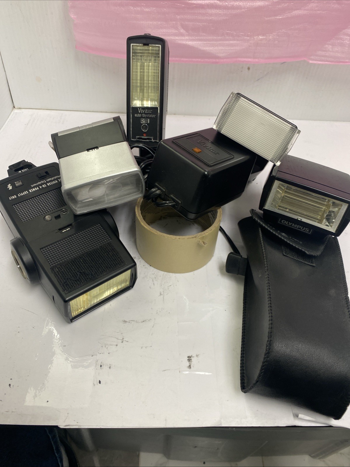 Vivitar 292, 283 Flash Minolta SH 009e Olympus, Bower SF328AZ Lot Photo Flash