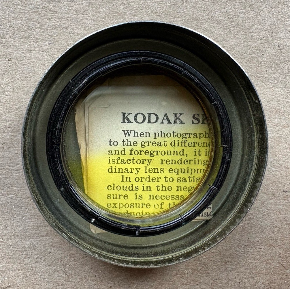 Kodak Sky Filter 6 Lens With Tin + Instructions Vintage Photography Made in USA