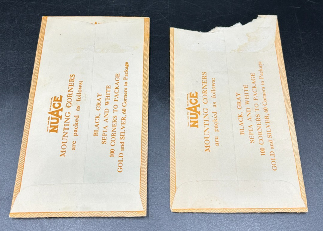 Lot of 6 Open Envelopes of Photo Corners – Vintage – Dennison – Nuage