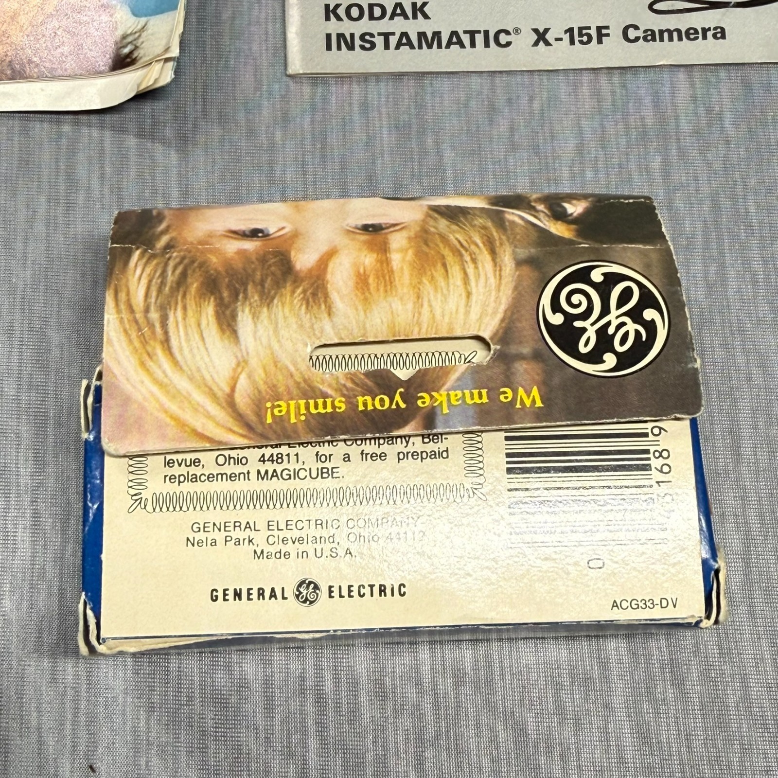 GE Magicubes General Electric Magic 3 Cubes Each 12 Flashes SEALED + Camera LOT