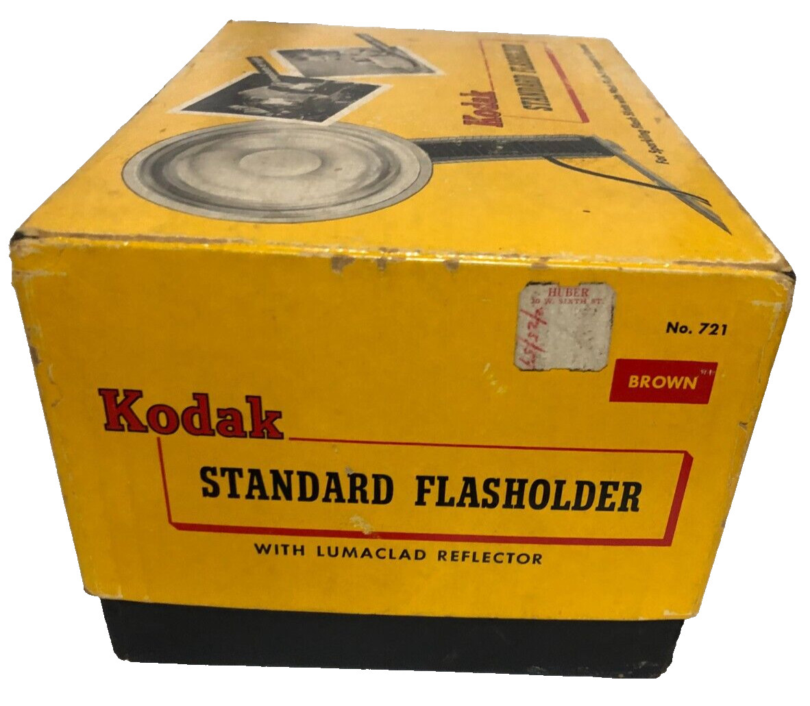 Kodak Camera Vintage Standard Flasholder No. 721 Brown Original Box extras
