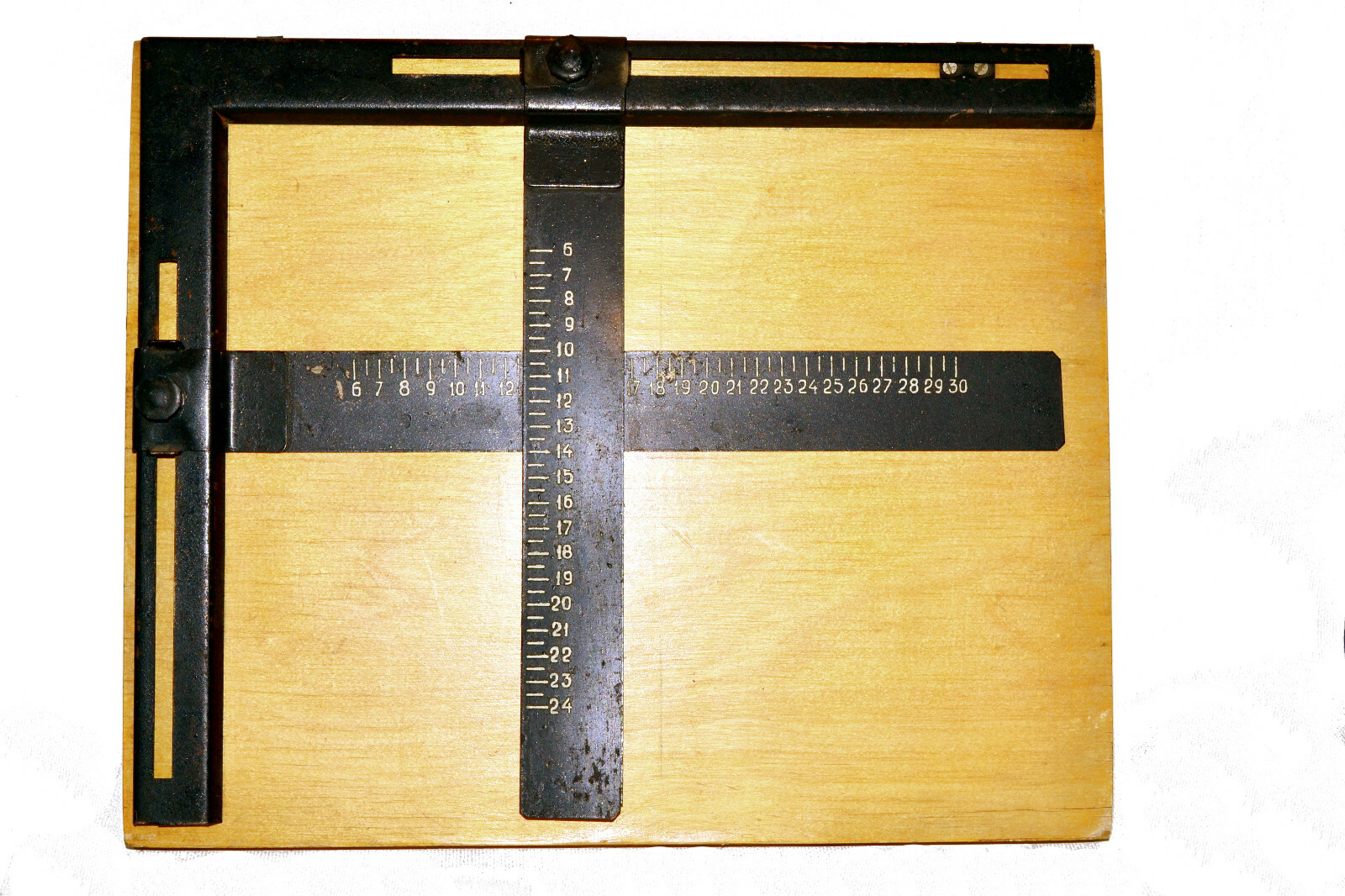 Vintage Soviet Photographic Equipment Wood Cropping Board for Photo Paper USSR