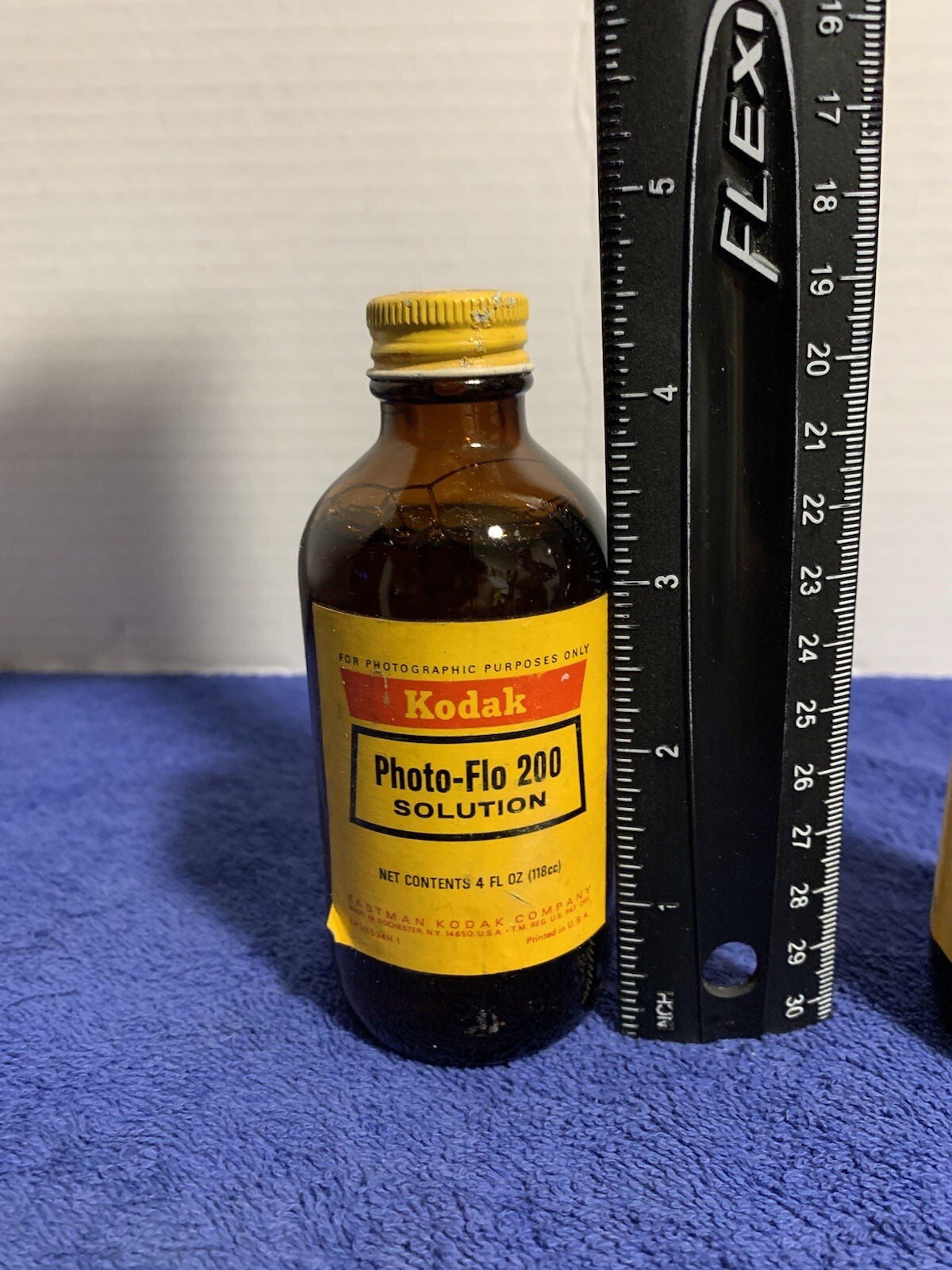 Vtg EASTMAN KODAK Film Cleaner B-359 6809 4oz Bottle & Photo-Flo 200 90% full