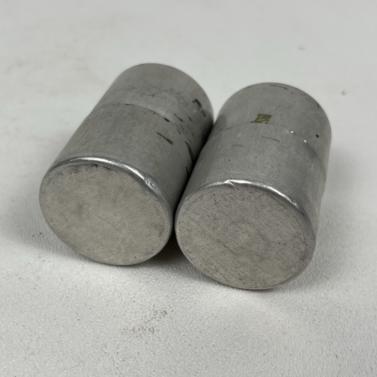 Vintage Metal Aluminum 35mm Film Can Canisters Pair