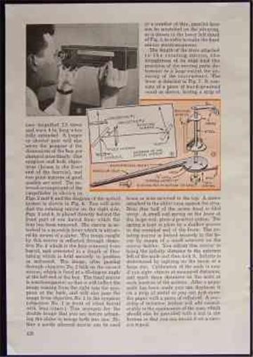 Rangefinder 1941 vintage How-To Build PLANS 3-50 feet range