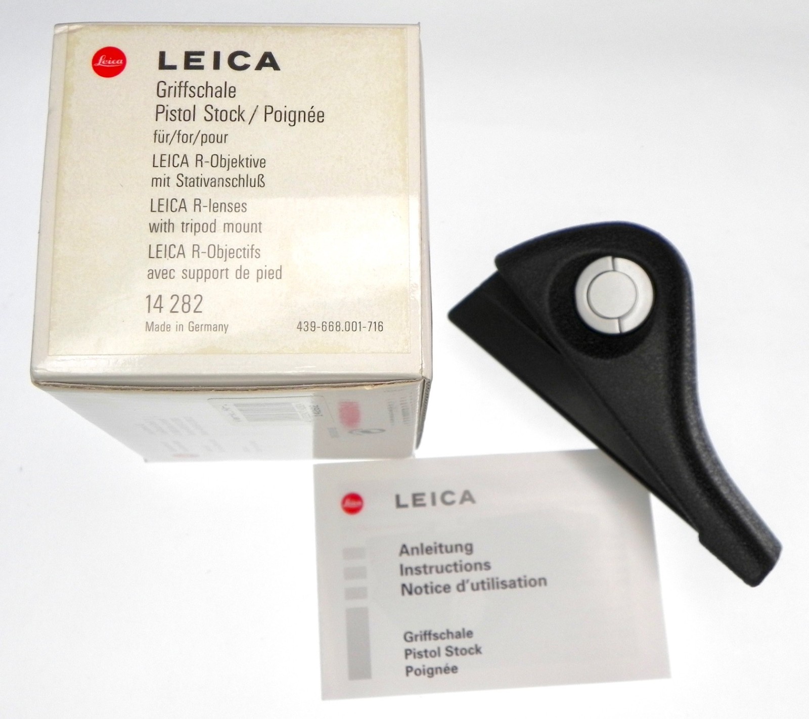 Leica 14282 Pistol Stock for 180/2,280/2.8 R or Apo-Telyt-R Module ……… LN