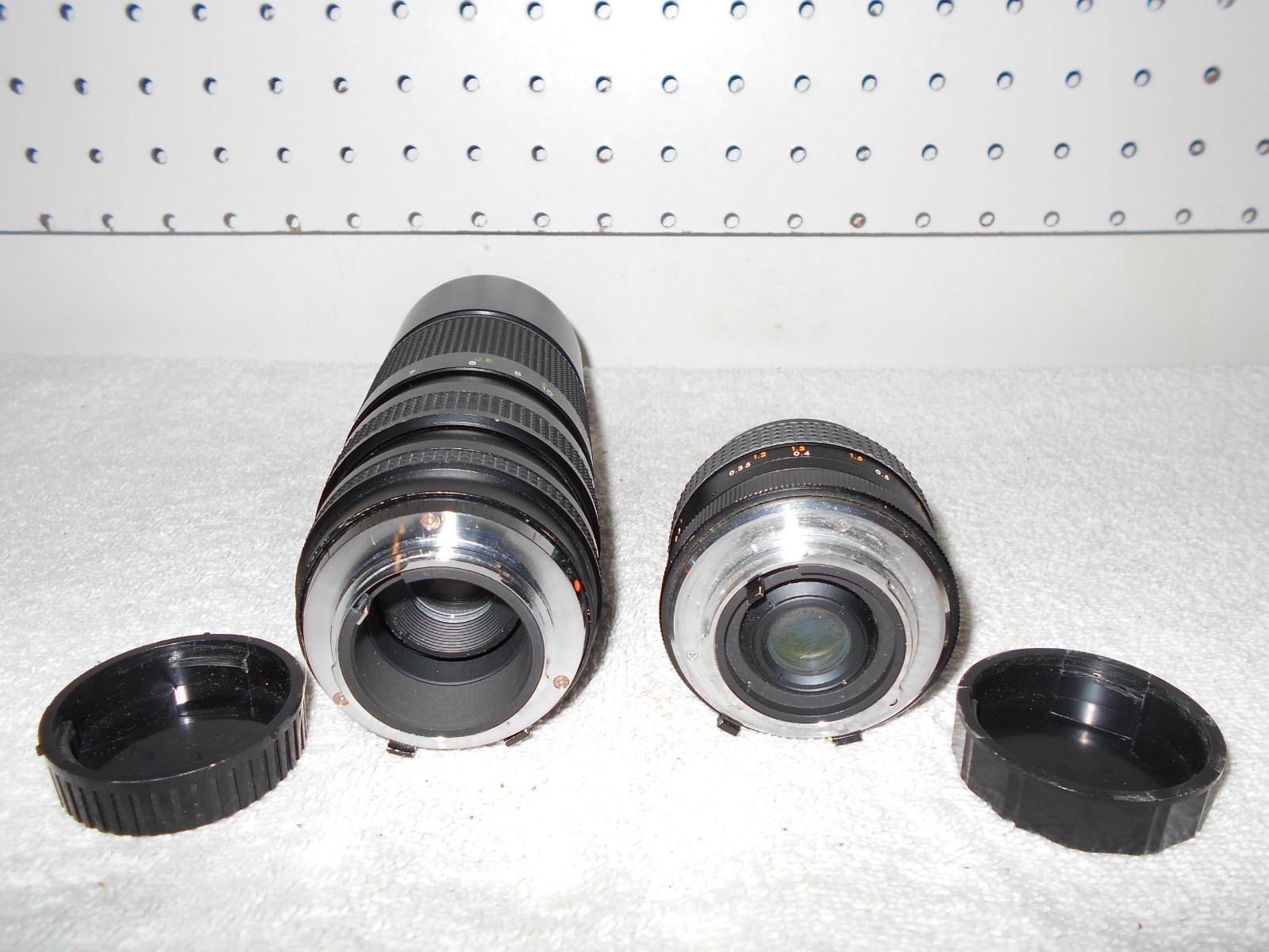 VIVITAR 100-300MM TELEPHOTO ZOOM & AUTO OLYMPIA MC WIDE ANGLE LENS LOT