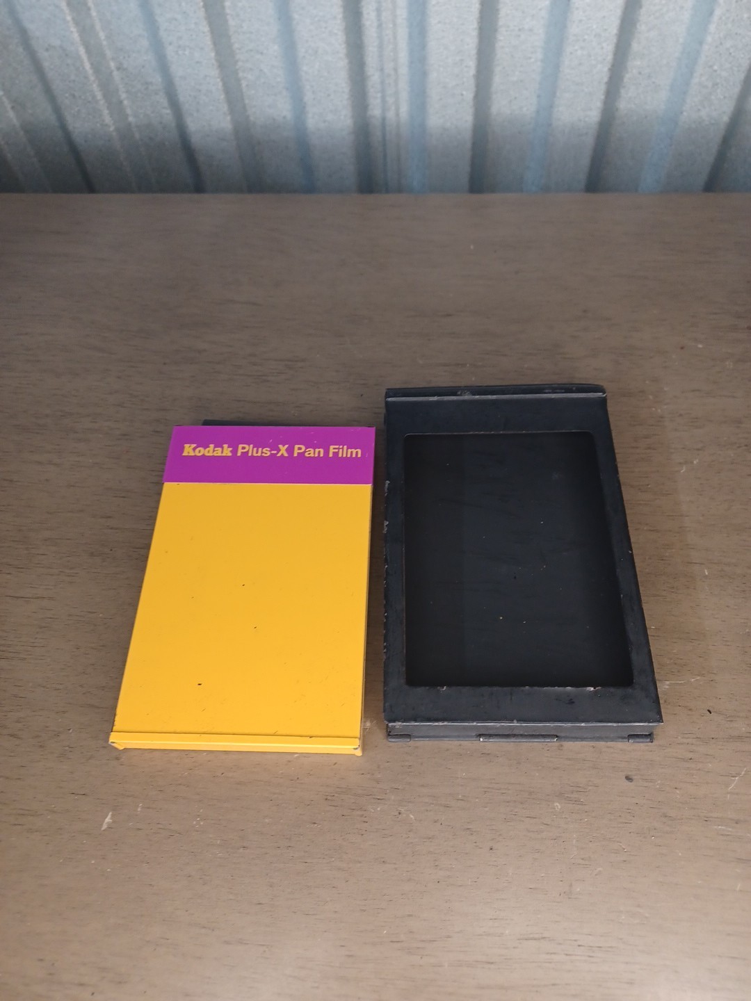 Kodak Film Pack Adapter 3 1/4 x 4 1/4 inch Vintage w/ Kodak Plus -X Original B