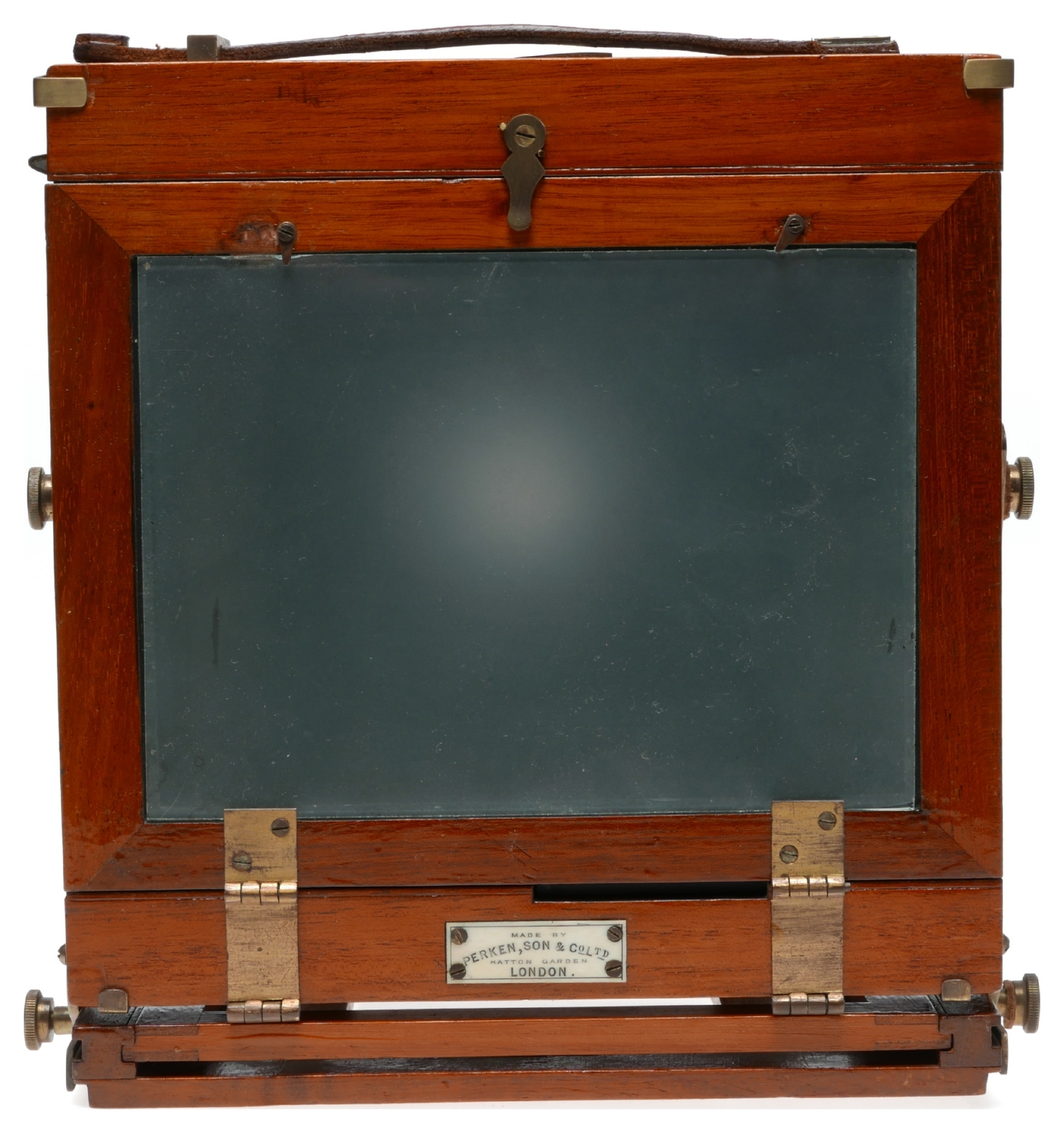 Optimus folding wooden film plate camera Cooke ser III lens