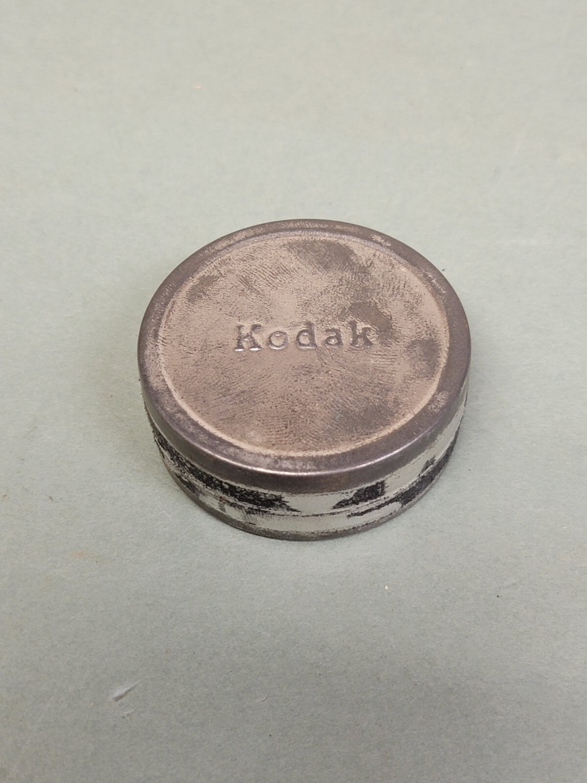 Vintage Kodak Metal Tin Film Canister Round