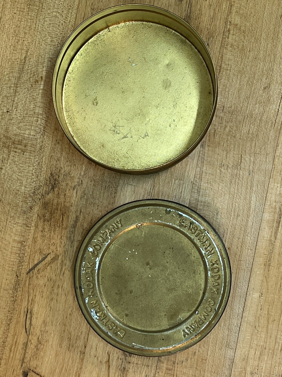 Vintage Eastman Kodak Film Company Canister 3.75″ Reel Storage Tin Advertising