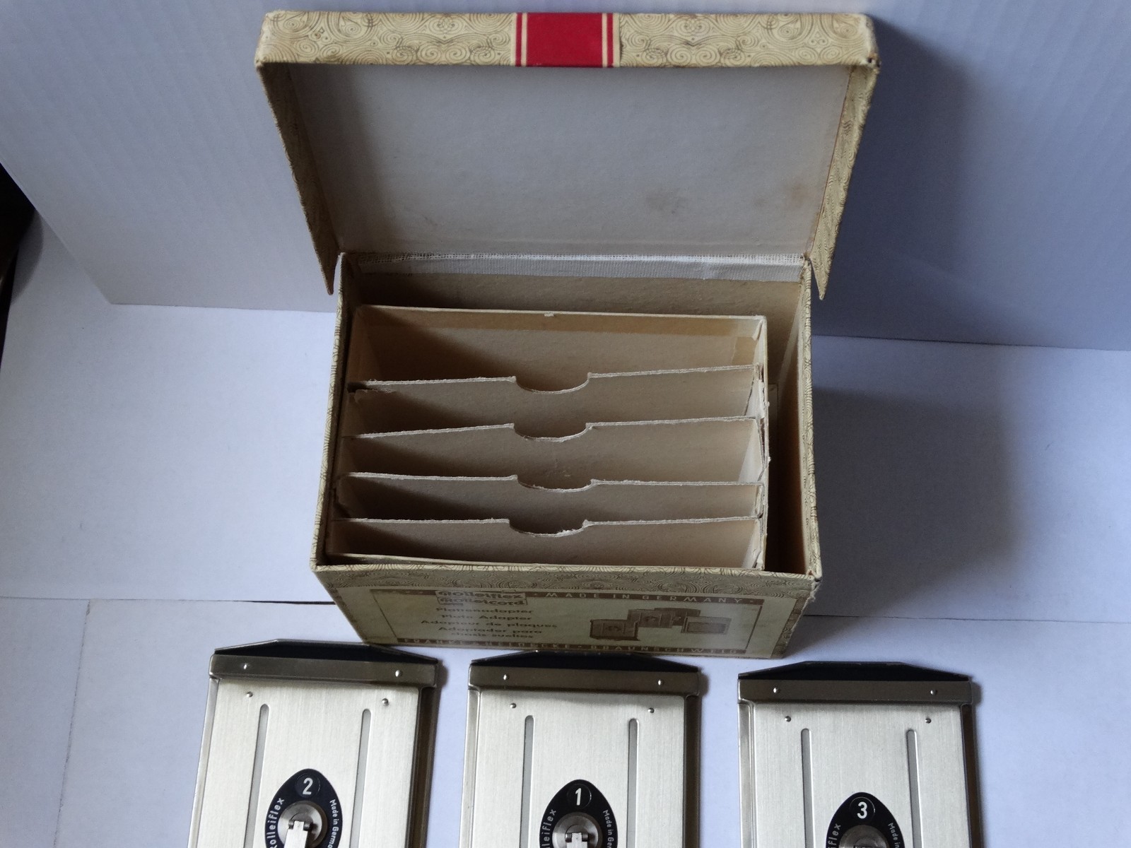 Rolleiflex Rolleicord Plate Adapter Set (12) w/ Orig Box, Germany – New, Un-used