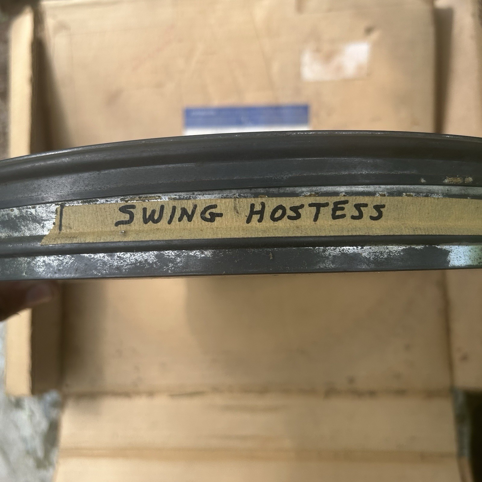 Vintage 1940s Swing Hostess Full Movie Reel On 2 Reels In Original Shipping Box