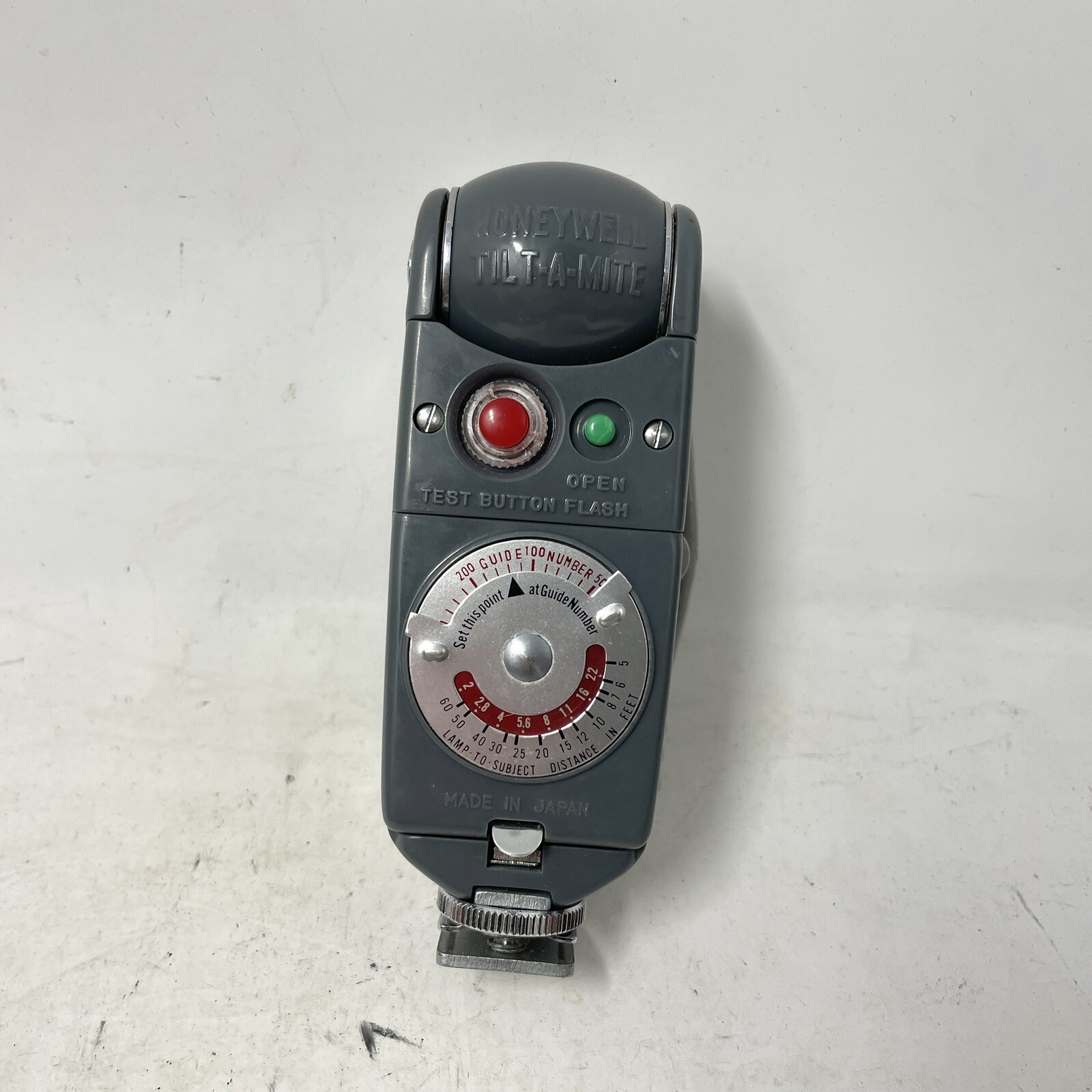 Vintage Honeywell Tilt-A-Mite Camera Equipment Flash Collapsible Fan w/ Case