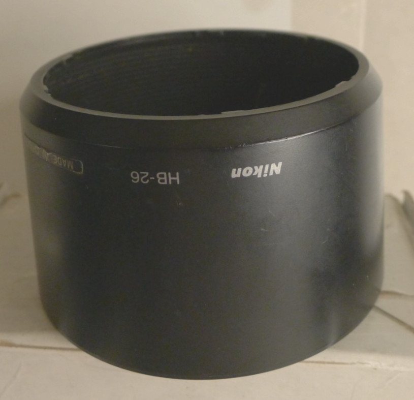 Nikon HB-26 Black Plastic Lens Hood For Nikon – Used