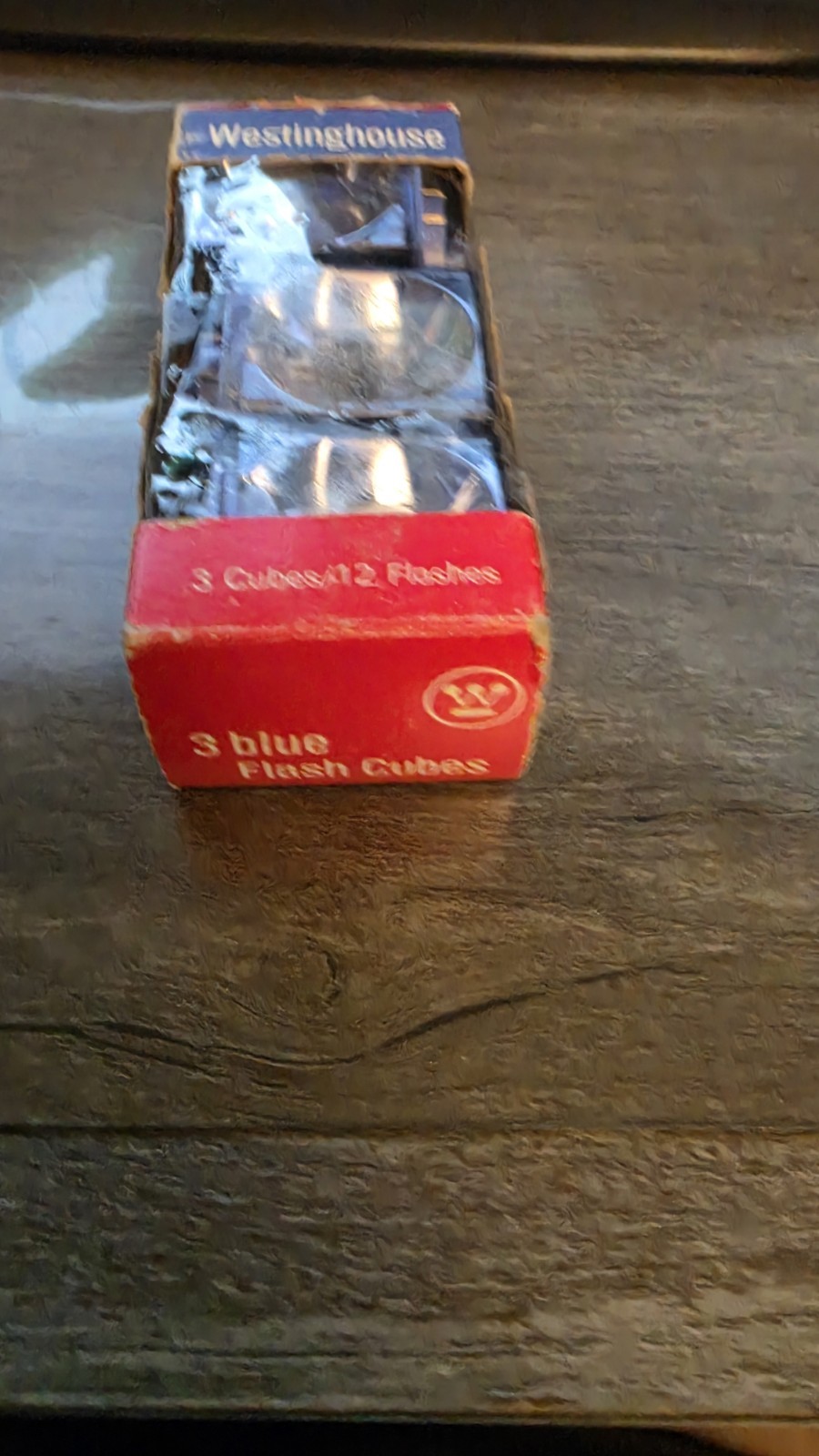 3 Blue Westinghouse Flash Cubes 12 Flashes (B15) Unused but Old Stock