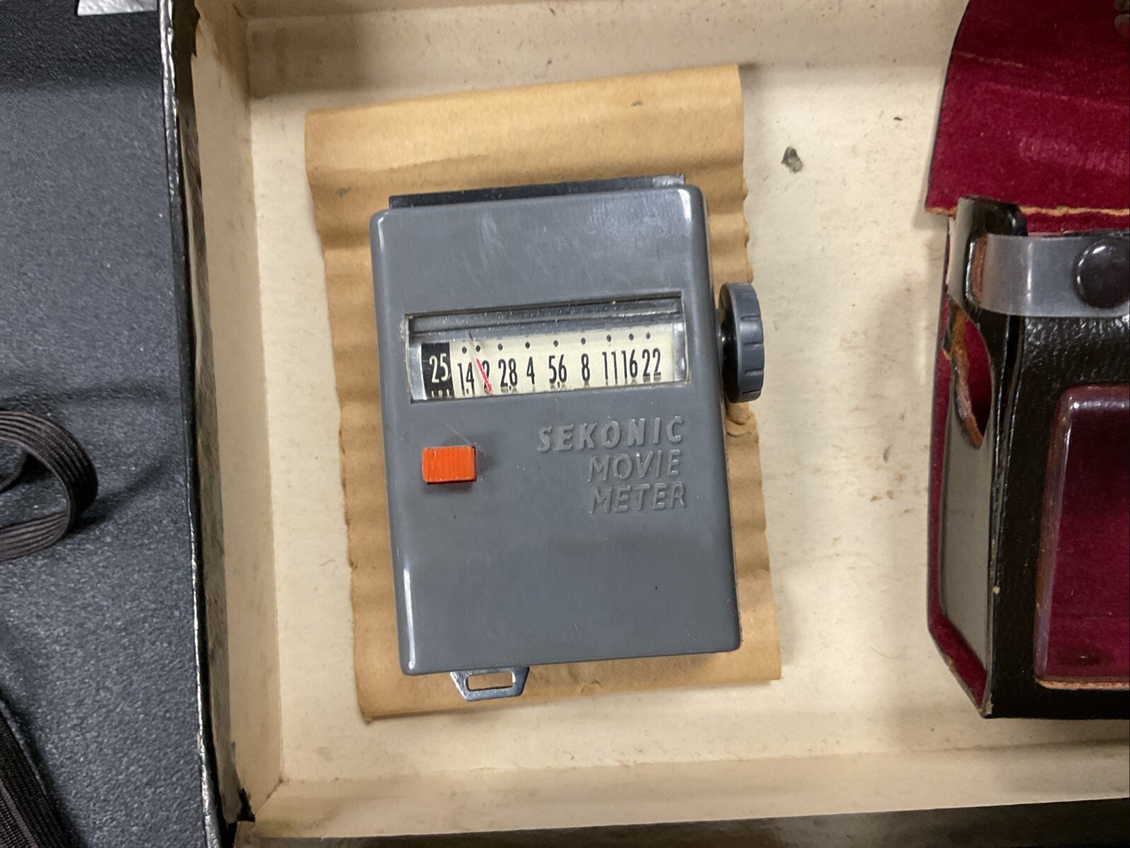 Vintage Sekonic Movie Meter L-78 Original Box And Case Old VTG Electric Mini