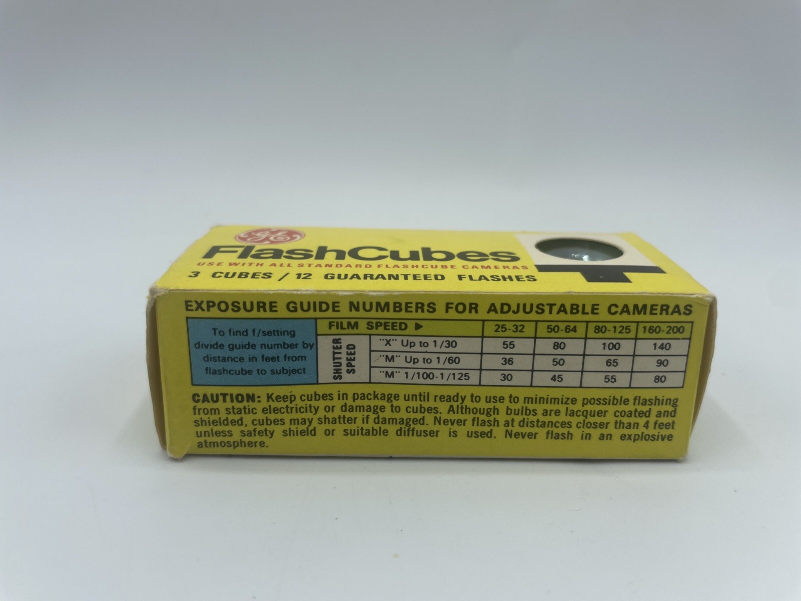 Vintage GE Flash Cubes 3 Pack New Open Box