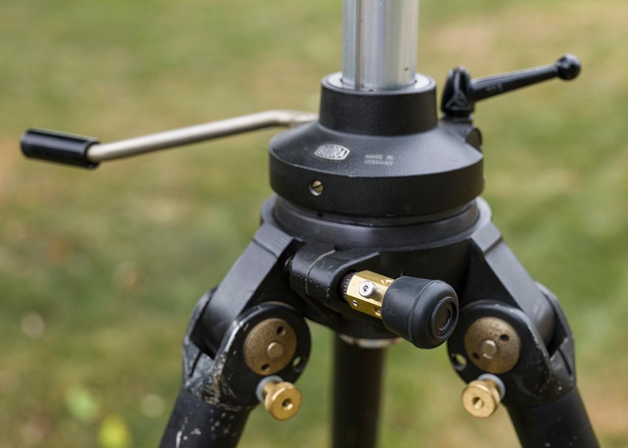 Vintage Bilora Large Format Tripod w/ Leveling Center Column Giant Half Ball