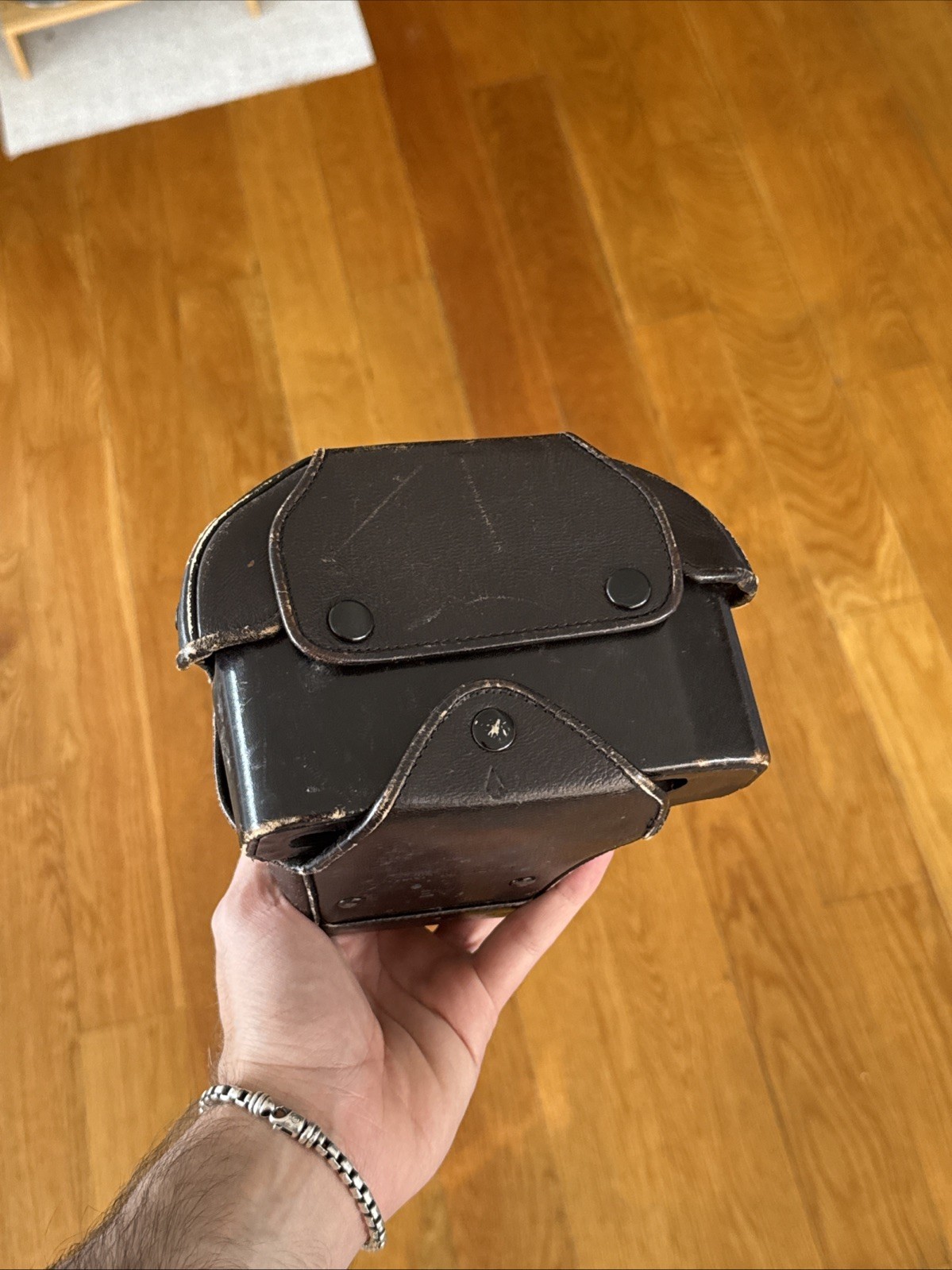 Minolta AE Camera Case Black Leather Red Interior For Minolta Type Case(s)