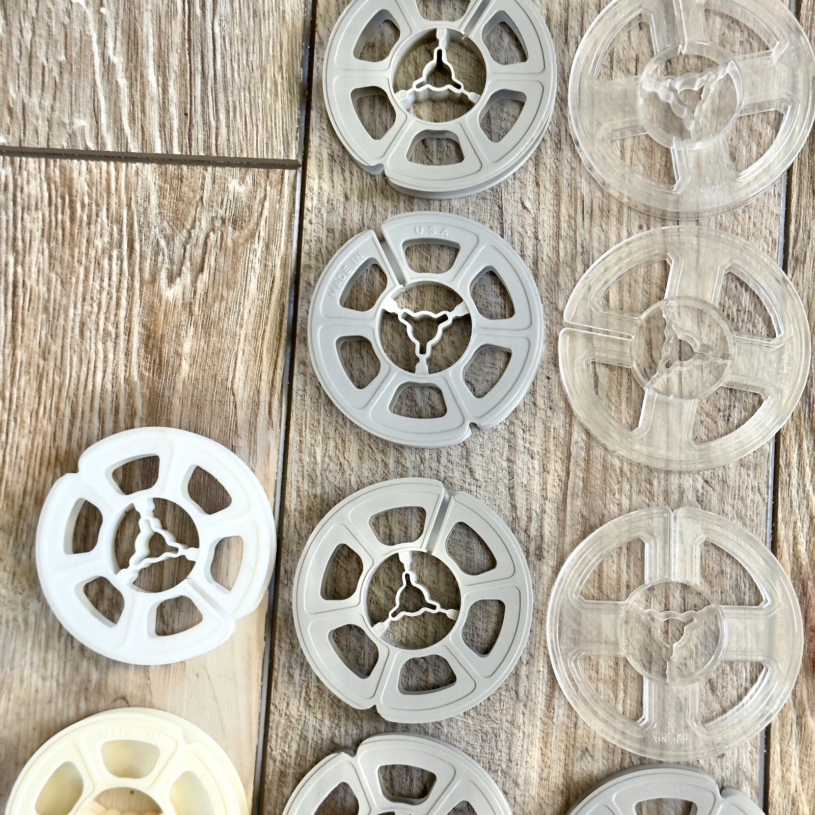 Mixed Lot Over 40 8mm Approximately 3″ Empty Plastic Film Reels