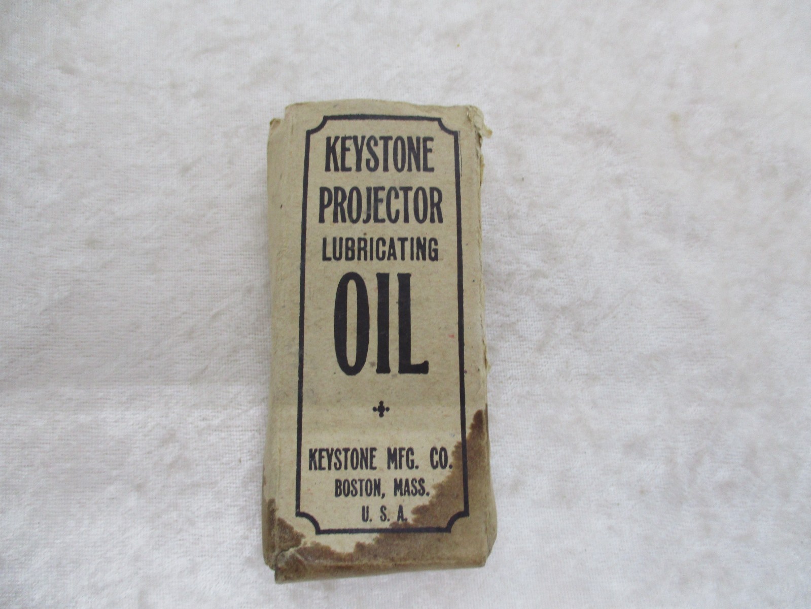Vintage Keystone Projector Lubricating Oil in Original Box