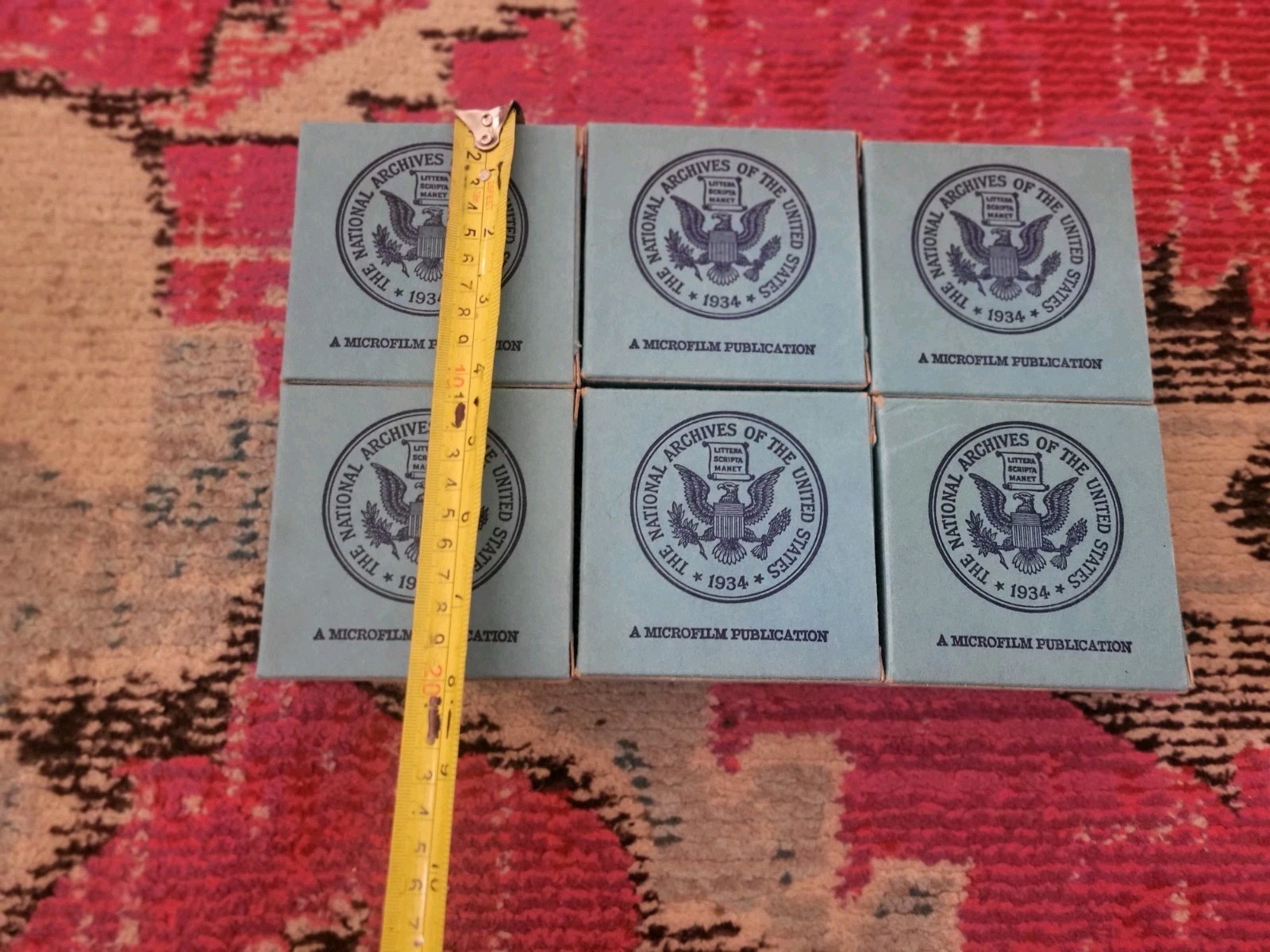 National Archives of the United States Microfilm RARE 6 film set 1934 Census