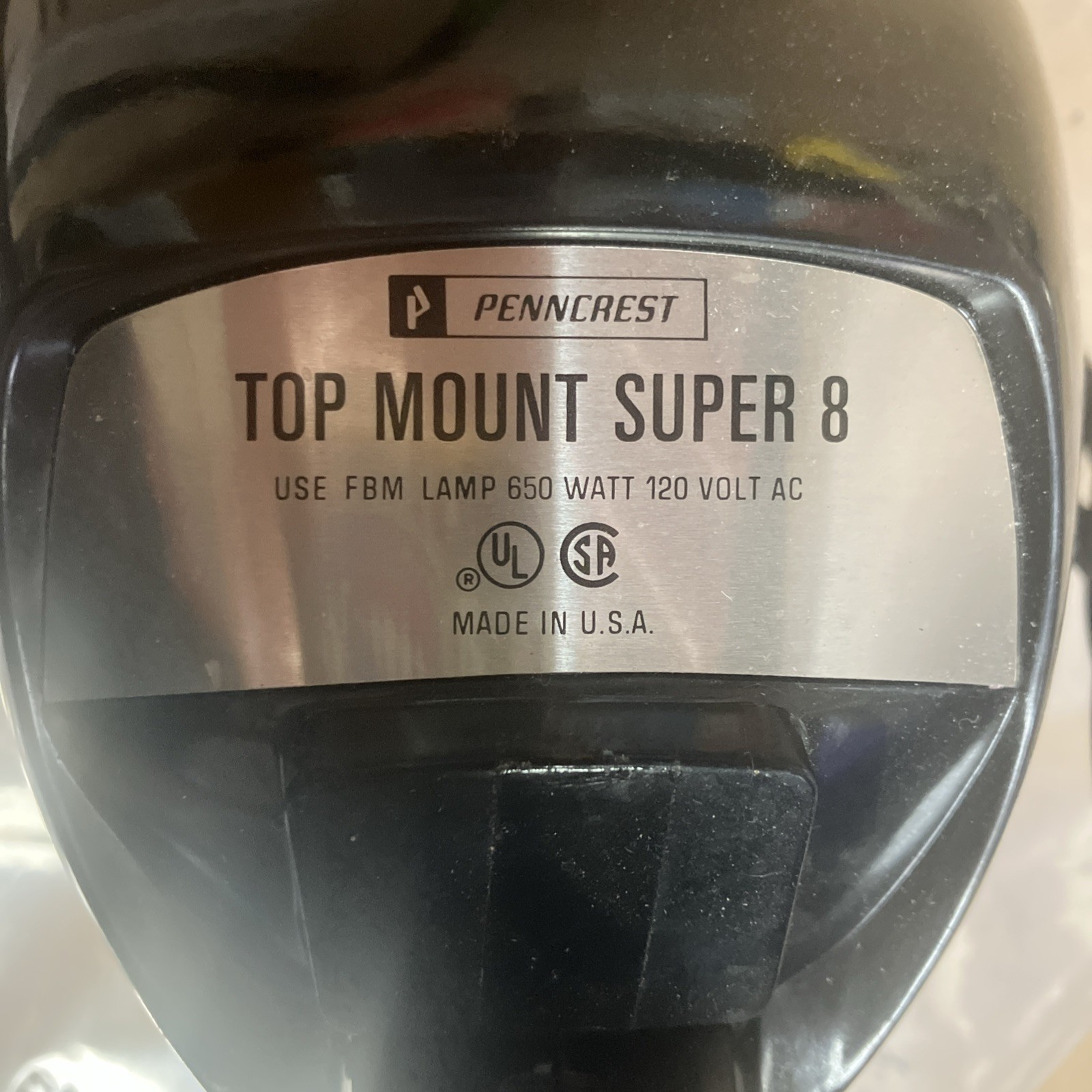 Pen crest Top Mount Super 8 Camera Light Vintage