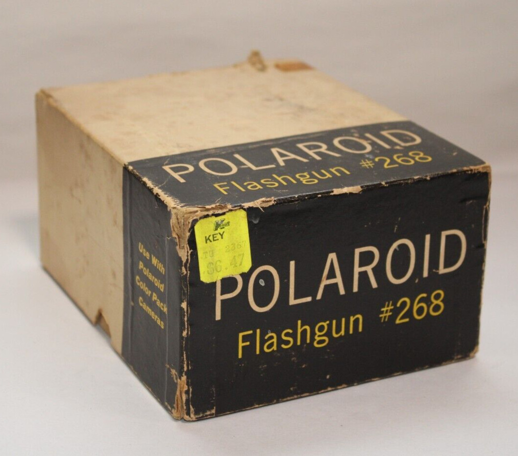 Polaroid Flashgun #268 with Original Box – Accessory for Automatic Land Camera