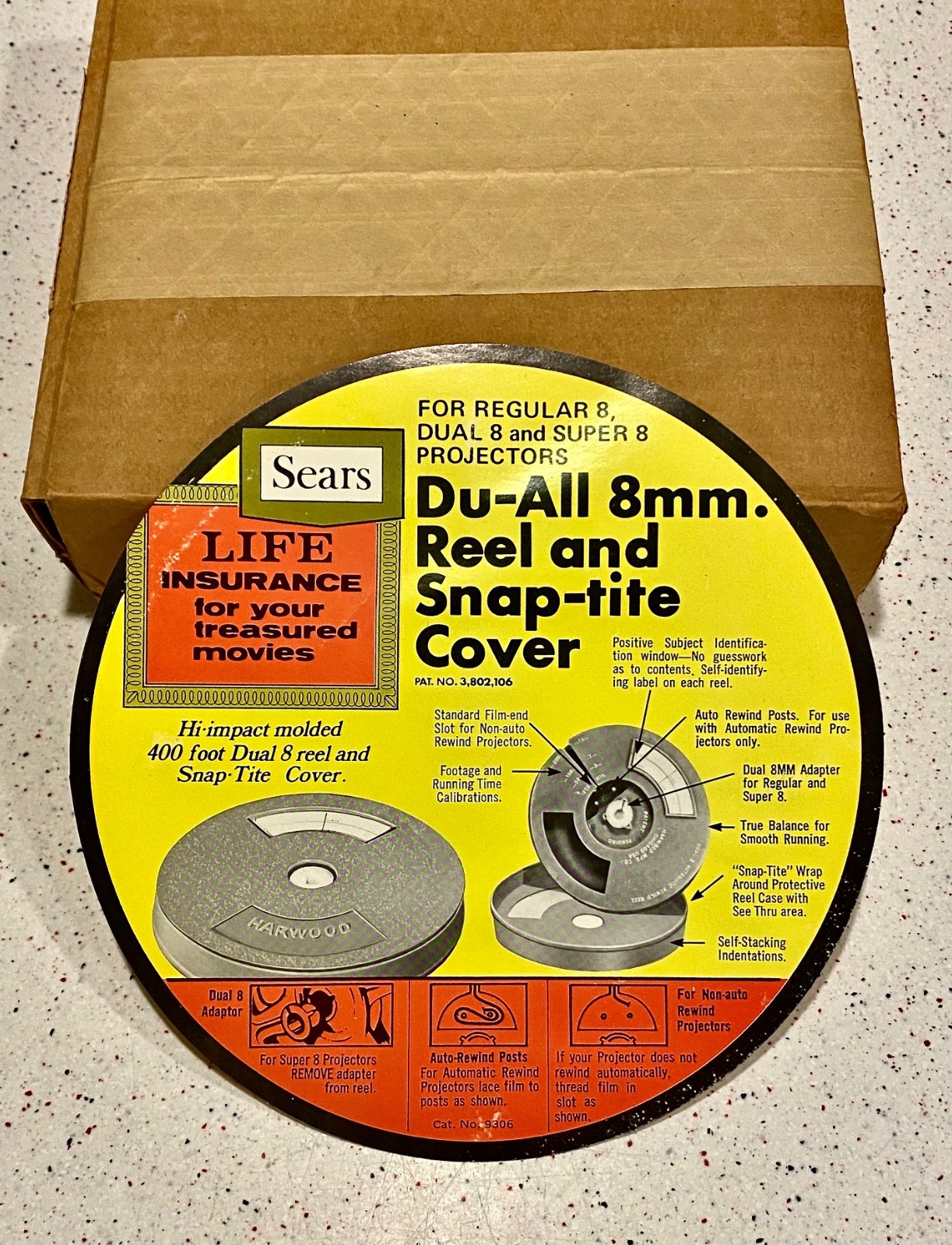 Du-All 8mm (3) 400Ft Plastic Reel, Can, Snap-Tite Set (NEW) Original Box