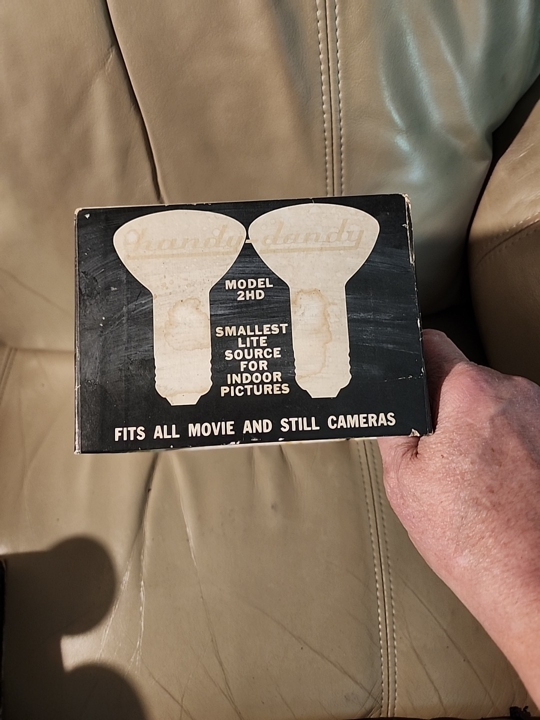 Vintage Acme Handy-Dandy MOV-E-LITE, Tested/Works, Photo/Film Light W/Box.