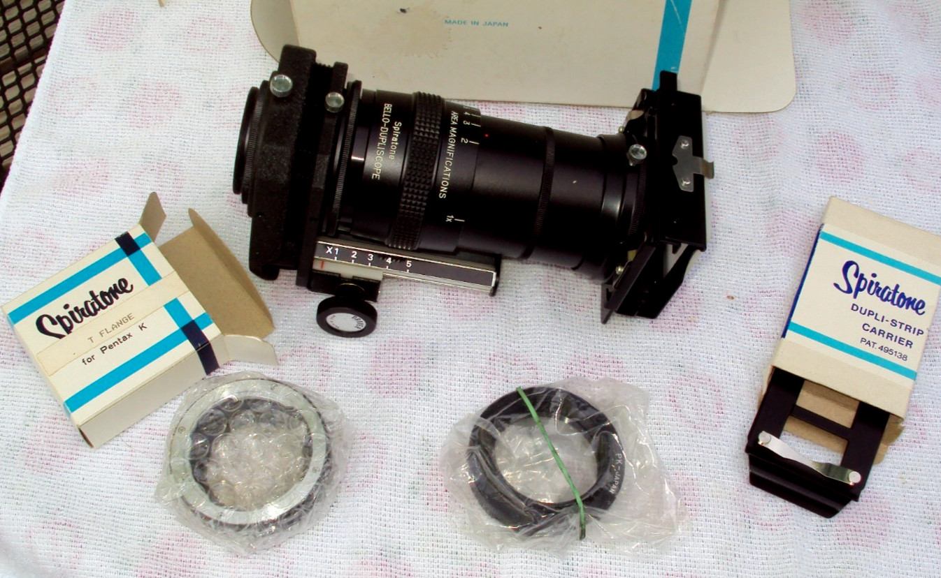 Spiratone Bello-Dupliscope Macro Photo Slide Negative Duplicator #518093 w/Box