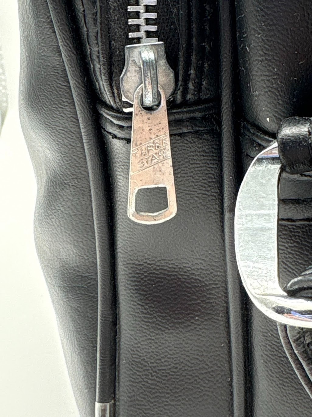 Vintage Camera Bag Made In Korea Black Three Star Zipper Coast S-1