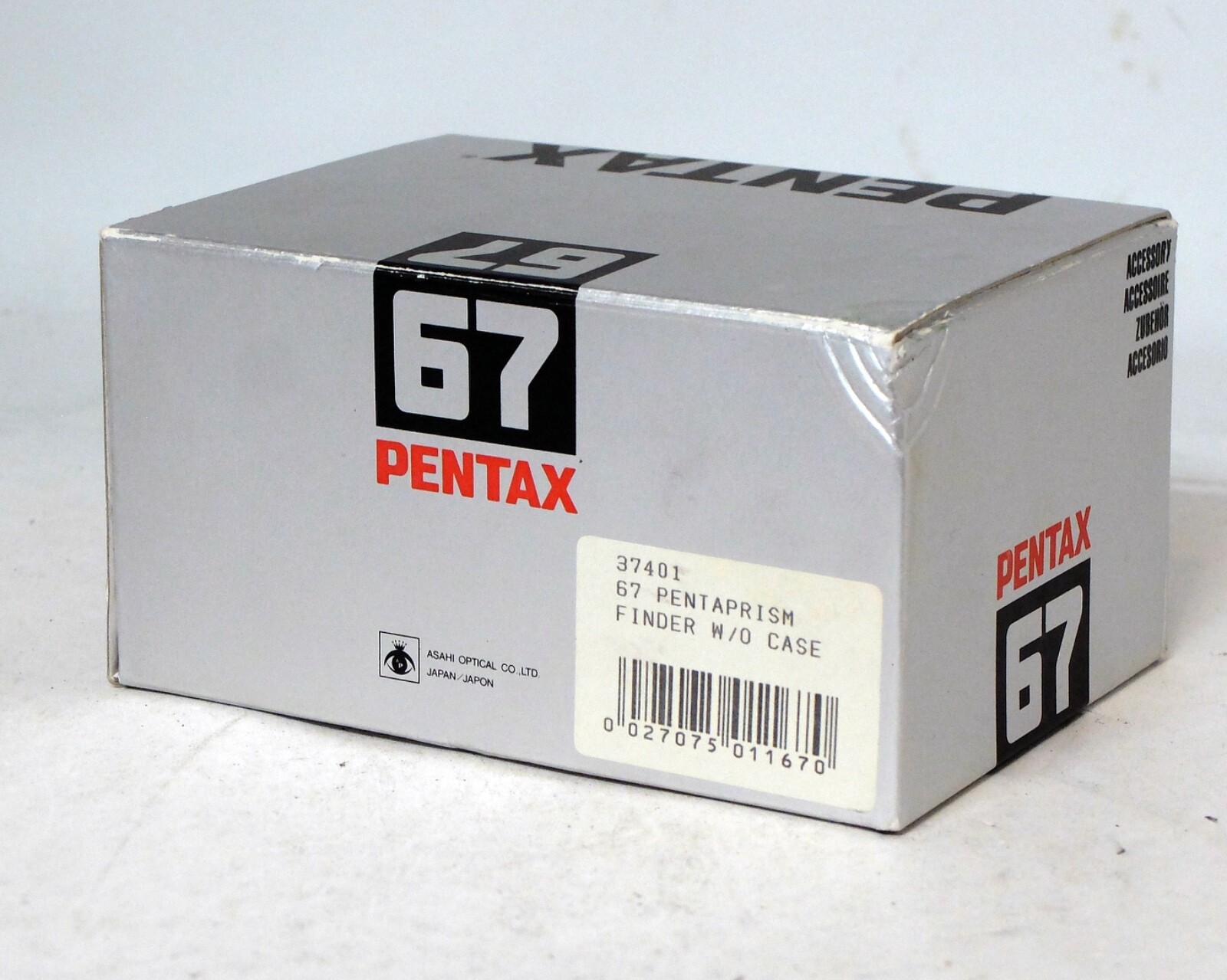 Asahi Pentax 67 Pentaprism Finder EMPTY BOX ONLY Medium Format