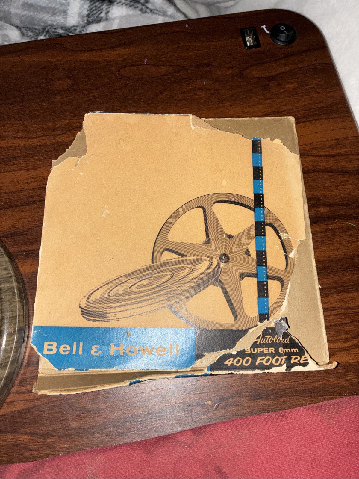 Bell & Howell 400 Ft Super 8 Dual 8 Movie Film Reel & Case Vintage