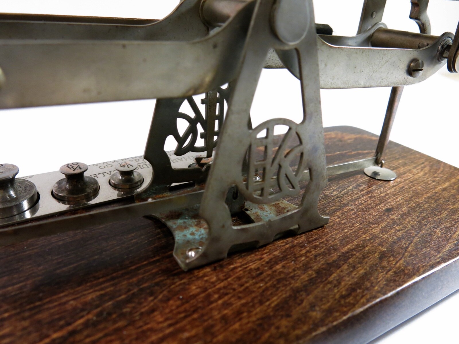 Antique Kodak Studio Scale with Weights — Refinished Base plus New Feet