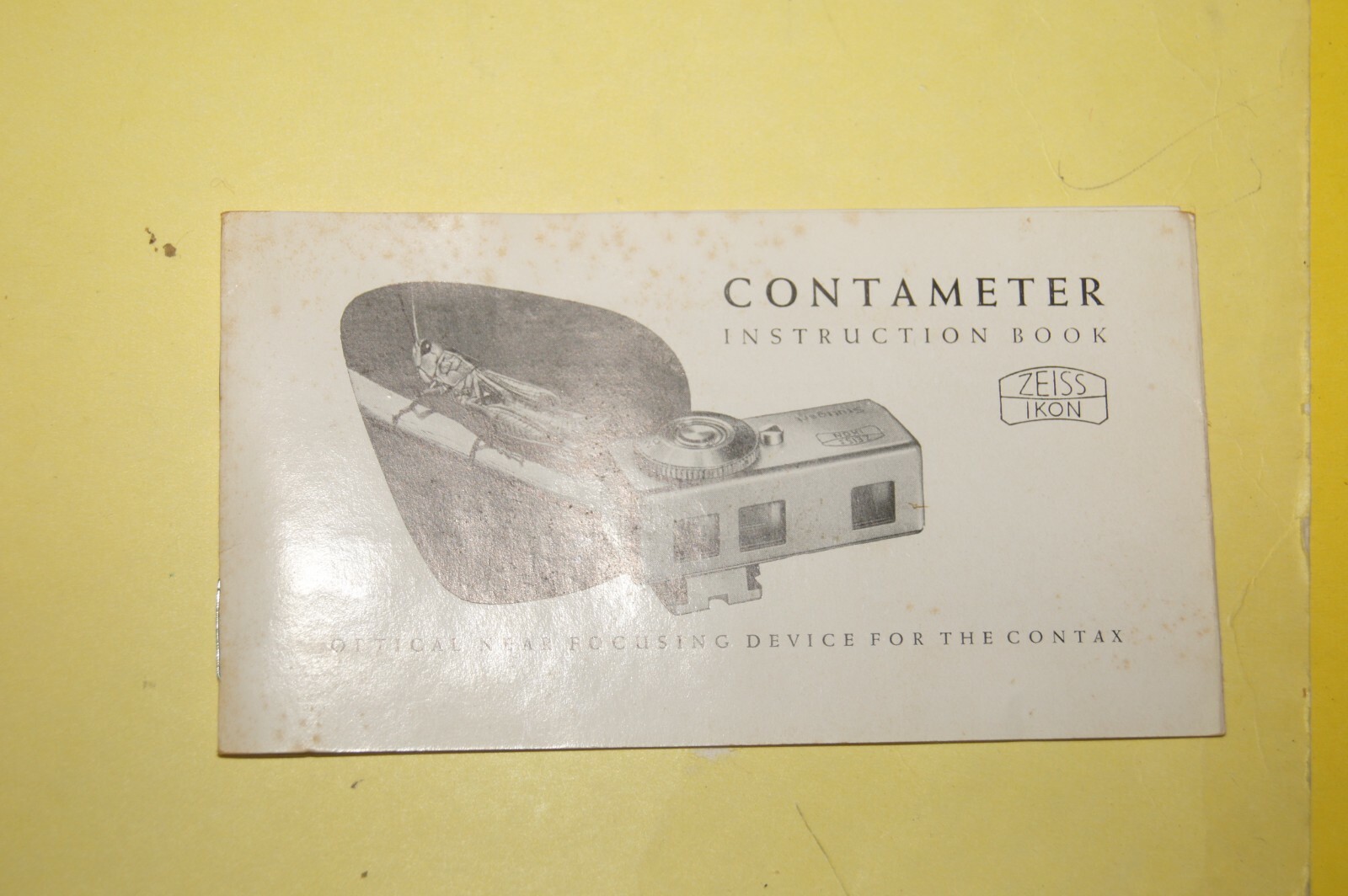 ZEISS CONTAMETER 439 CLOSE-UP, MACRO SET CONTAX RANGE FINDER 40.5MM D LENSES