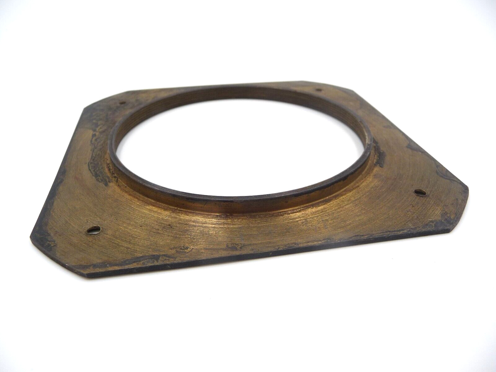 Brass Lens Flange 120x120mm with 85mm hole