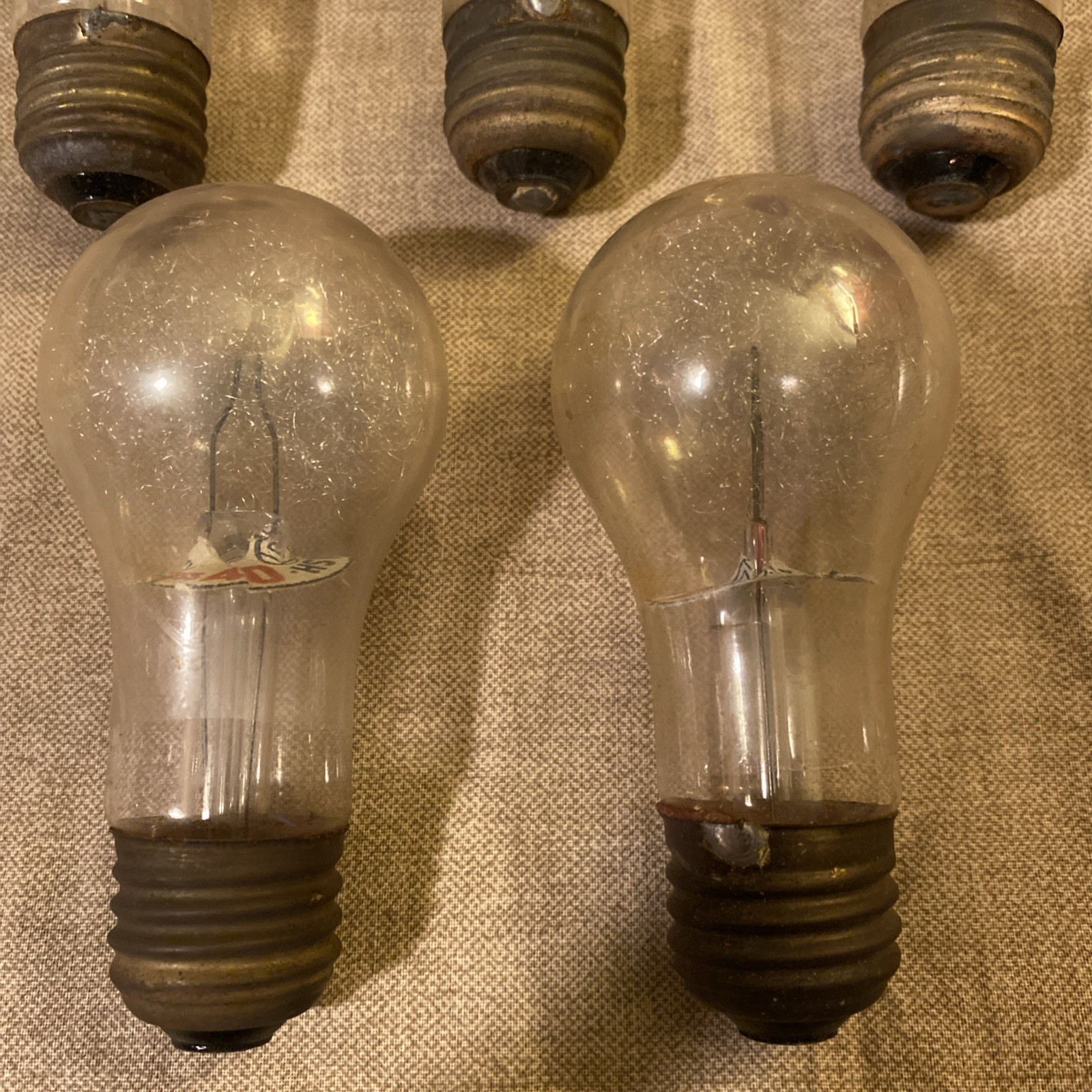 Vintage Wabash Press 40 Super Flash Photolamp Flash Bulbs Lot Of 5 loose Rare