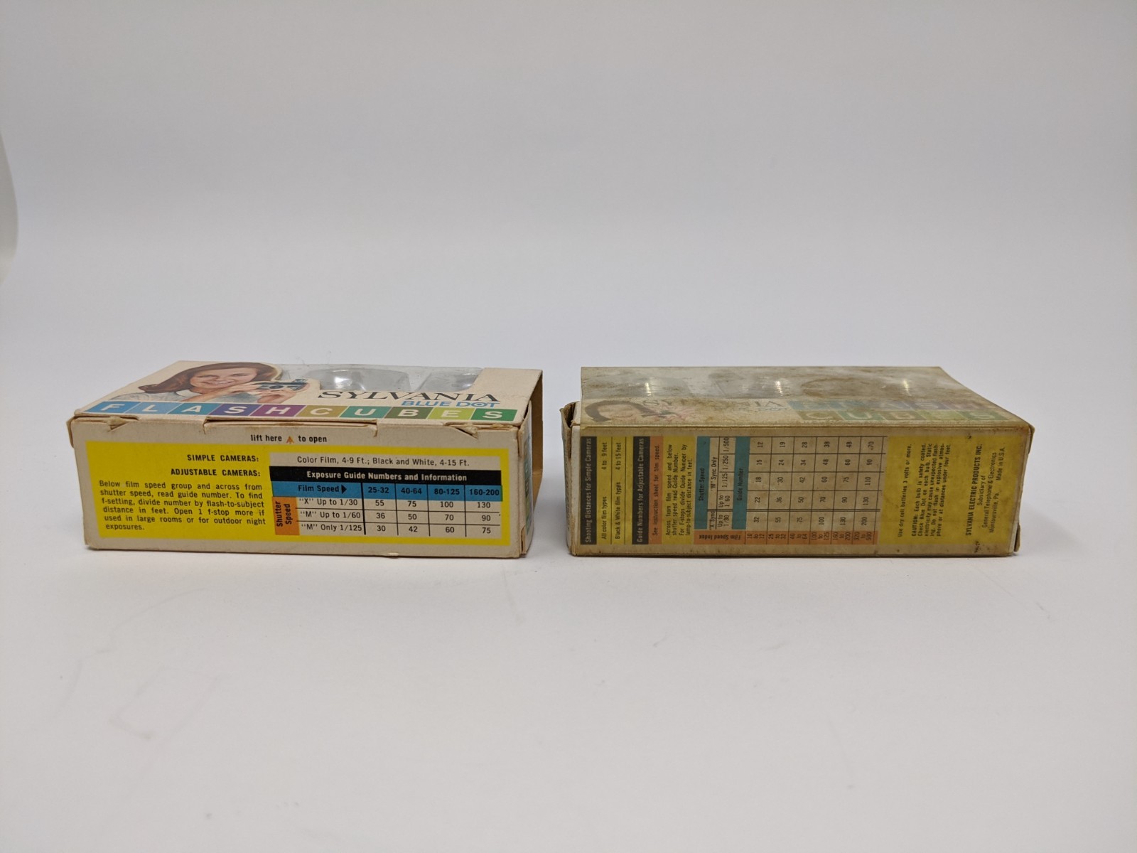 Vintage Flash Cubes Blue Dot Sylvania Westinghouse New Sealed