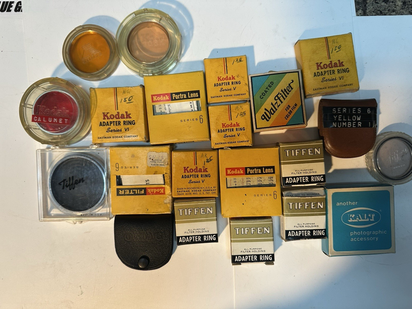 Lot Of Vintage Kodak, Tiffen Camera Accessories Filters, Adapters (7)