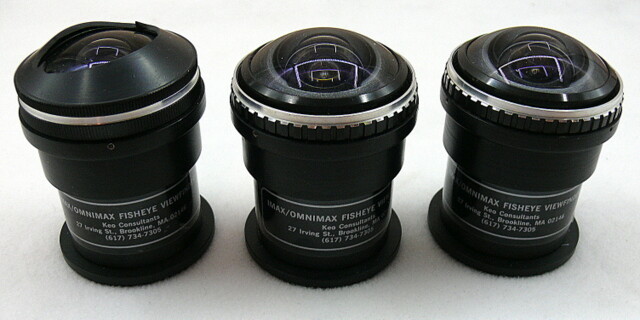 Imax /Omnimax Fisheye viewfinder. Lot of 3 as pictured.