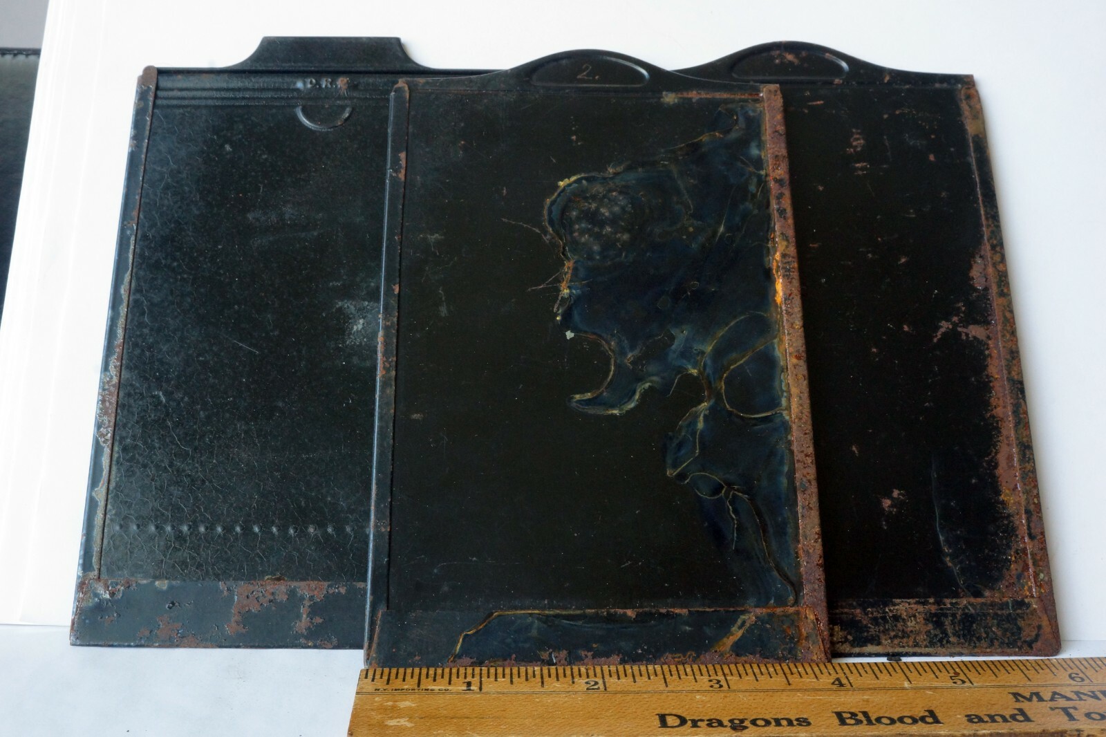3 x Vintage 4×5 Metal Film Holders include one DRP for Parts or Repair only