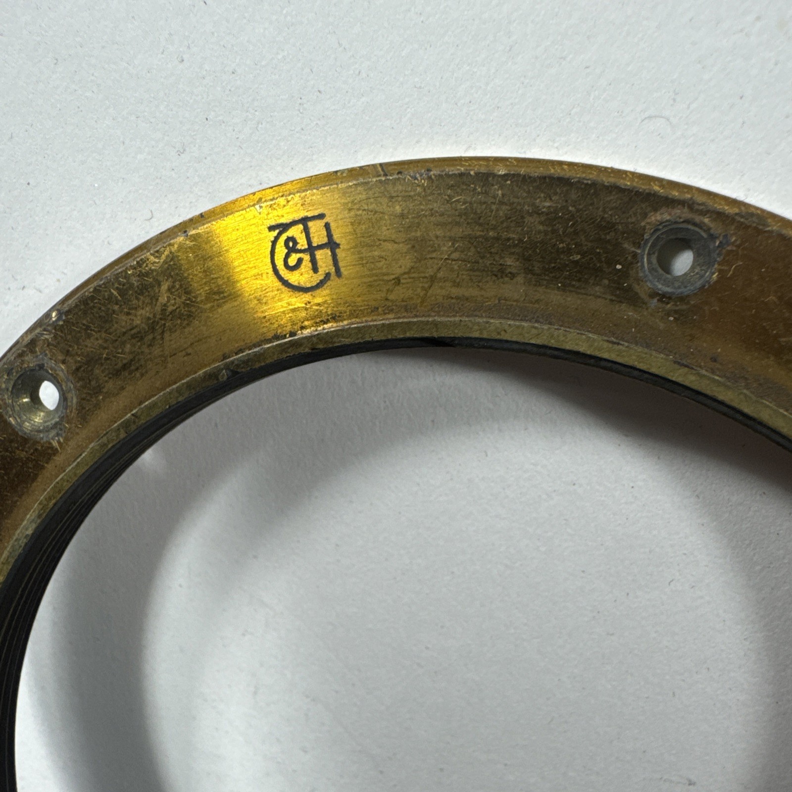 74mm 75mm Taylor Taylor And Hobson Brass Lens Flange For Antique TT&H Lens