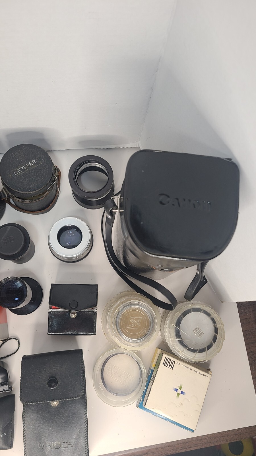 Lot Of 39 Vintage Camera Accessories Olympus Vivitar Tiffen Kodak Ge