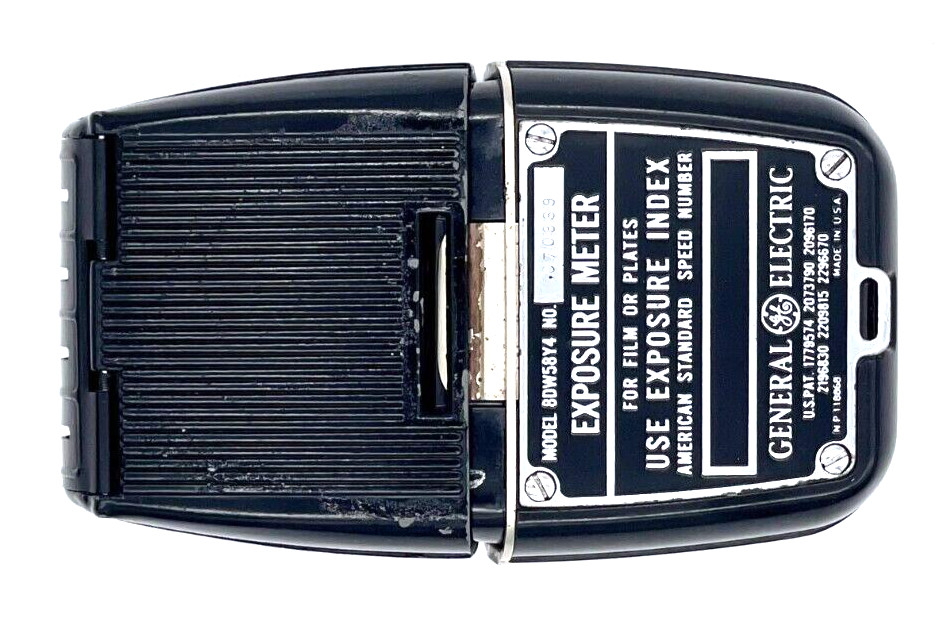 General Electric Exposure Meter Vintage for Film or Plates Leather Case