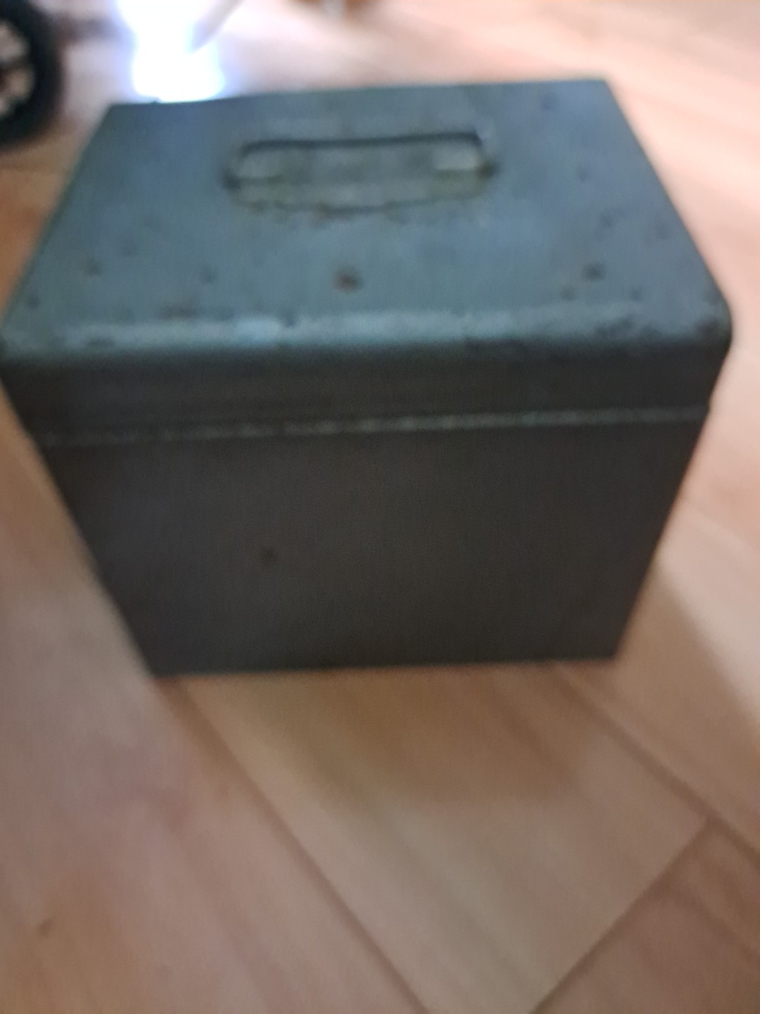Vintage Logan Deluxe Silver Metal 8mm Film Reel Chest 12 Slots Box Storage