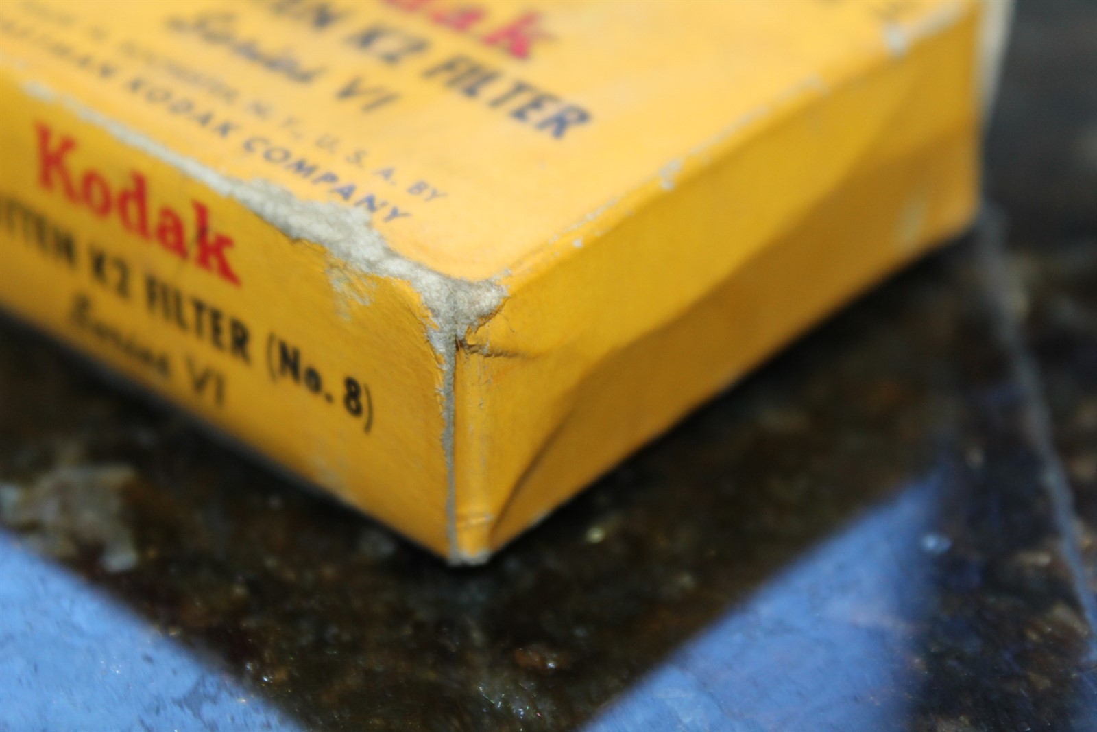 Vintage Kodak Wratten K2 Filter No. 8 Series IV & Kodak Adapter Ring Series VI