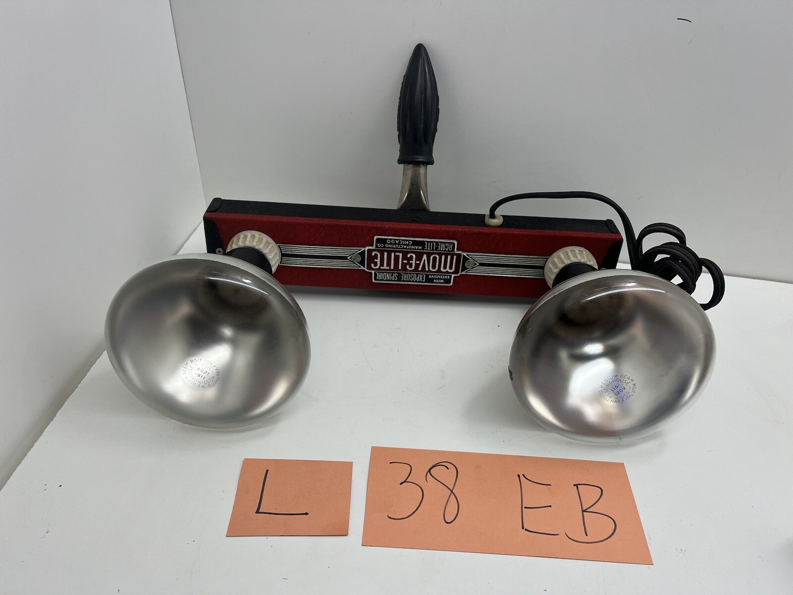 VINTAGE ACME LITE MOV-E-LITE 2-bulb